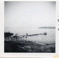 Description on back of photo: Oak Island New Boat Dock South Cove, Hand Built